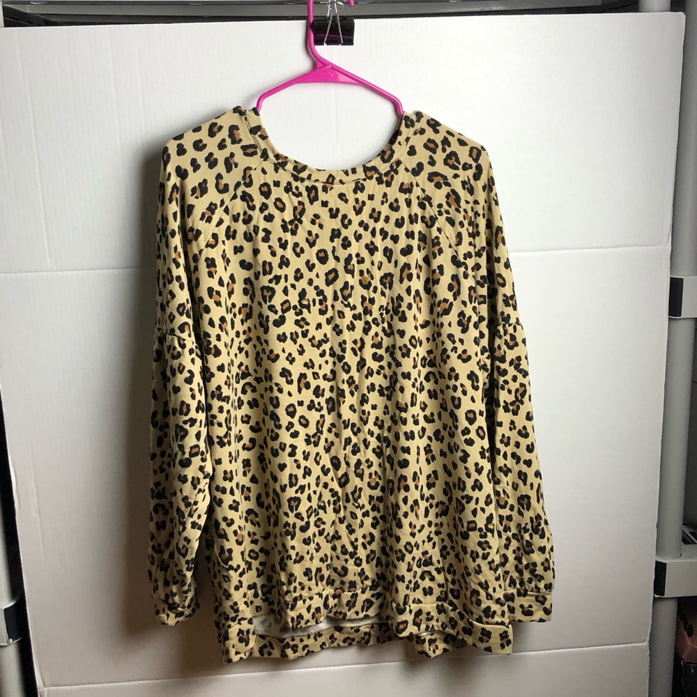 Leopard Print Maternity Top